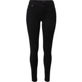 Only Carmen Reg Skinny Fit Jeans - Black/Black Denim • Pris »