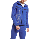 Nike Men's Tech Fleece Graphic Full Zip Hoodie - Royal Blue • Pris »
