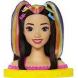 Mattel Barbie Neon Rainbow Deluxe Sminkehoved Barbie kreativ tilbehør HMD81  • Pris »
