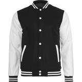 Urban Classics Old School College Jacket - Black/White • Pris »