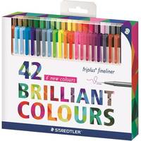 Staedtler Triplus Fineliner Color Pens 0.3mm 42-pack • Se priser nu »