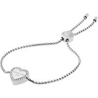 Michael Kors Heritage Stainless Steel Bracelet w. Transparent Cubic  Zirconium - 20cm (MKJ5390040) • Se priser nu »