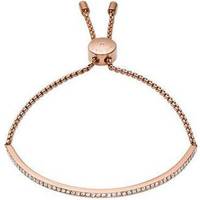 Michael Kors Brilliance Stainless Steel Rose Gold Plated Bracelet w.  Transparent Cubic Zirconium (MKJ4132791) • Se priser nu »