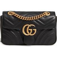 Gucci GG Marmont Quilted Mini Bag - Black Leather • Se priser hos os »