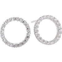 Sif Jakobs Biella Uno Earrings - Silver/White • Se pris