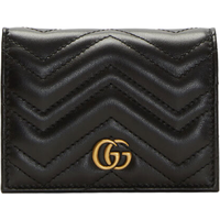 Gucci GG Marmont Card Case Wallet - Black • Se priser hos os »