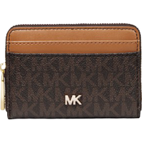 Michael Kors Small Logo and Leather Wallet - Brn/Acorn