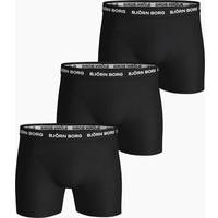 Björn Borg Solid Essential Shorts 3-pack - Black