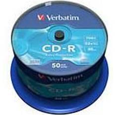 Verbatim CD Optisk lagring Verbatim CD-R Extra Protection 700MB 52x Spindle 50-Pack
