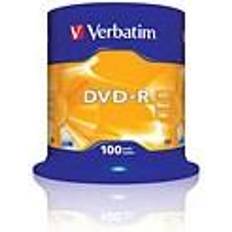 Verbatim DVD Optisk lagring Verbatim DVD-R 4.7GB 16x Spindle 100-pack