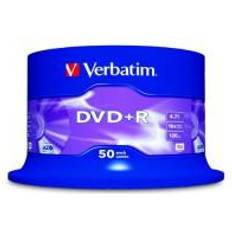 DVD Optisk lagring Verbatim DVD+R 4.7GB 16x Spindle 50-Pack
