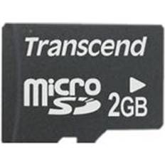 2 GB - SD Hukommelseskort & USB Stik Transcend MicroSD 2GB