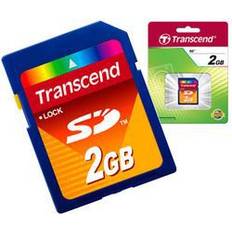 2 GB - SD Hukommelseskort & USB Stik Transcend SD 7.7/ 2MB/s 2GB