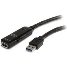 Nikkel - USB-kabel Kabler StarTech Active USB A - USB A M-F 3.0 5m