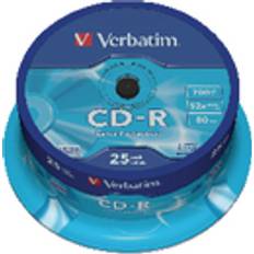 Verbatim CD Optisk lagring Verbatim CD-R Extra Protection 700MB 52x Spindle 25-Pack