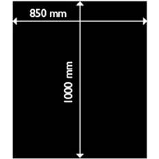 Aduro Sort Ovntilbehør Aduro Steel Floor Hearth Rectangle 1.5mm 85X100cm