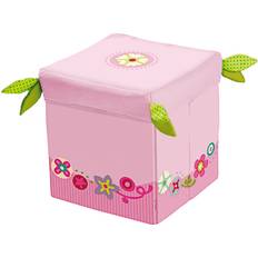 Haba Pink Siddemøbler Haba Floral Wreath Seating Cube