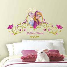 RoomMates Pink Vægdekorationer RoomMates Disney Frozen Spring Time Headboard Wall Decals With Personalization
