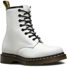 13 - Dame - Hvid Støvler Dr. Martens 1460 Smooth - White