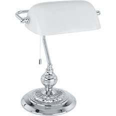 Sølv Lamper Eglo Banker Bordlampe 39cm