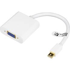 DisplayPort mini - Kabeladaptere Kabler Deltaco Mini DisplayPort - VGA Adapter M-F 0.2m