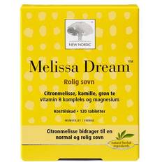 B-vitaminer Kosttilskud New Nordic Melissa Dream 120 stk