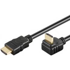 MicroConnect HDMI-kabler MicroConnect HDMI - HDMI High Speed with Ethernet (angled) 2m