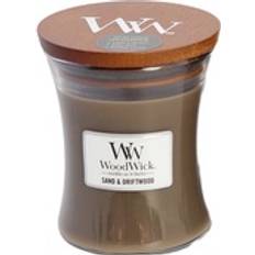 Woodwick Glas Lysestager, Lys & Dufte Woodwick Sand & Driftwood Medium Duftlys 274.9g