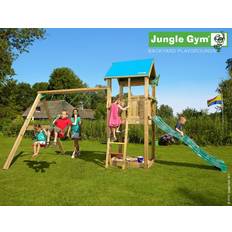 Klatrestativer - Legetårne - Plastlegetøj Legeplads Jungle Gym Castle 2 Swing