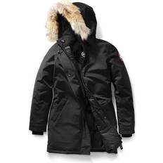Canada Goose Slim - Ægte pels Overtøj Canada Goose Victoria Parka Jacket - Black