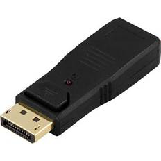 HDMI aktiv - Kabeladaptere Kabler Deltaco DisplayPort - HDMI M-F Adapter