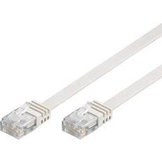 Netværkskabler - Sort Goobay Flat U/UTP Cat6 RJ45-RJ45 2m