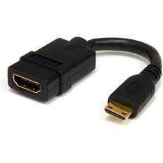 HDMI-kabler - PVC StarTech HDMI - HDMI Mini High Speed with Ethernet F-M 0.1m