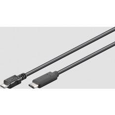Qnect USB-kabel Kabler Qnect USB C - USB Micro-B 0.2m