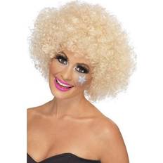 70'erne Parykker Kostumer Smiffys 70's Funky Afro Wig Blonde