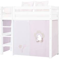 HoppeKids Beige Gardiner HoppeKids Fairytale Flower Forhæng til Mellemhøj Seng 70x160cm