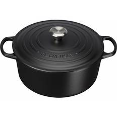 Le Creuset Matte Black Signature med låg 24cm