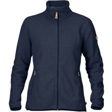 Fjällräven Dame - Fleecetrøjer & Piletrøjer - Høj krave Sweatere Fjällräven Stina Fleece Jacket W - Dark Navy