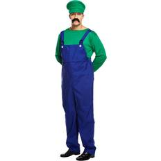 Dragter - Herrer - Tegnet & Animeret Dragter & Tøj Nintendo Luigi Budget Kostume