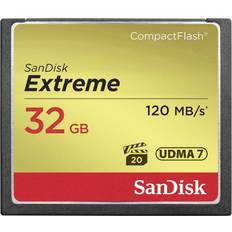 32 GB - USB 3.0/3.1 (Gen 1) - USB Type-C Hukommelseskort & USB Stik SanDisk Extreme Compact Flash 120MB/s 32GB
