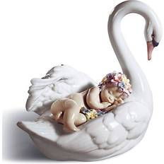 Lladro Porcelæn Brugskunst Lladro Drifting Through Dreamland Swan Dekorationsfigur 16cm
