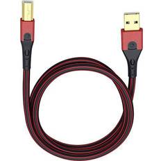2.0 - Rød - USB A-USB B - USB-kabel Kabler Oehlbach Evolution B USB A-USB B 2.0 7.5m