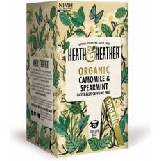 Koffeinfri Te Heath & Heather Organic Camomile & Spearmint 20stk
