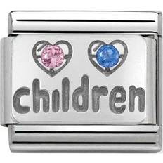 Nomination Composable Classic Link Children Charm - Silver/Blue/Pink
