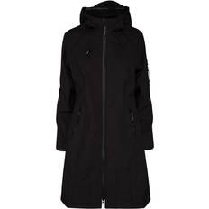 18 - Polyester Regnjakker & Regnslag Ilse Jacobsen Rain37 Long Raincoat - Black