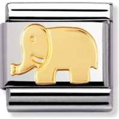 Nomination Composable Classic Link Elephant Charm - Silver/Gold