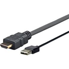 Han - Han - Standard HDMI-standard HDMI - USB-kabel Kabler VivoLink HDMI-USB A 1m