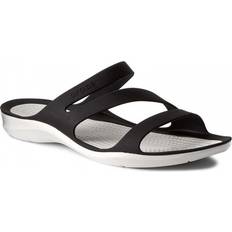 Crocs Plast Sko Crocs Swiftwater Sandal - Black/White