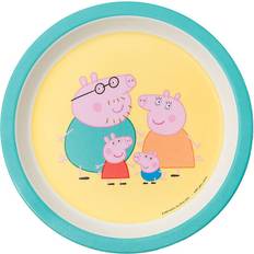 Petit Jour Melamin Babyudstyr Petit Jour Baby Plate Peppa Pig with Parents