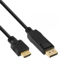 InLine DisplayPort-DisplayPort - HDMI-kabler InLine DisplayPort - HDMI 1m